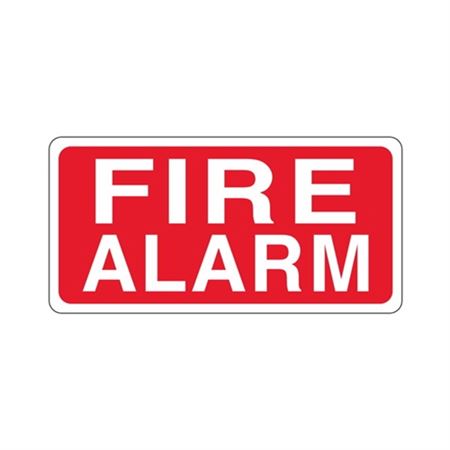 Fire Alarm 7"x14" Sign